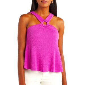 Michael Stars Imani Halter Top  in Gorgeous Fuchsia - Worn Once